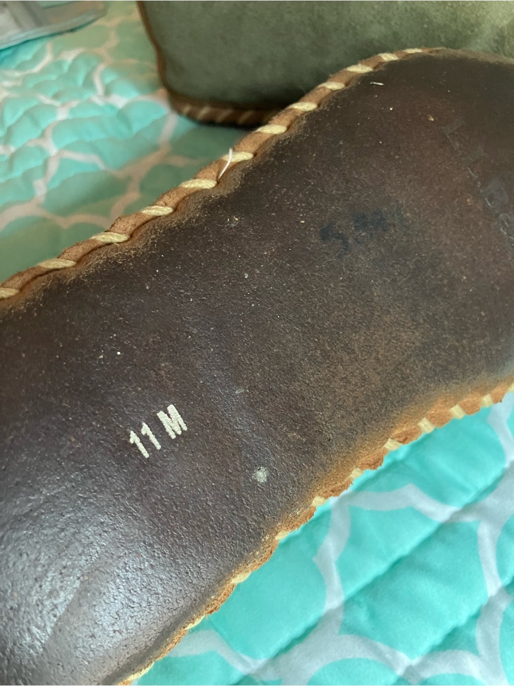 L.L. Bean Men’s Moccasin Slippers - Picture 4 of 4